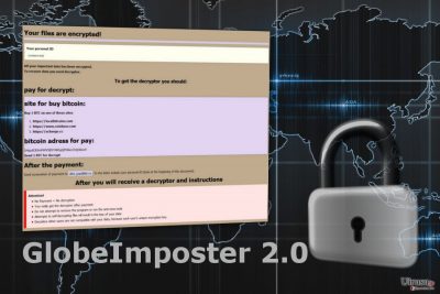GlobeImposter 2.0 ランサムウェア・ウィルスによる身代金メモ