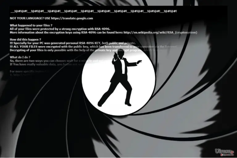 The image of Goldeneye ransomware