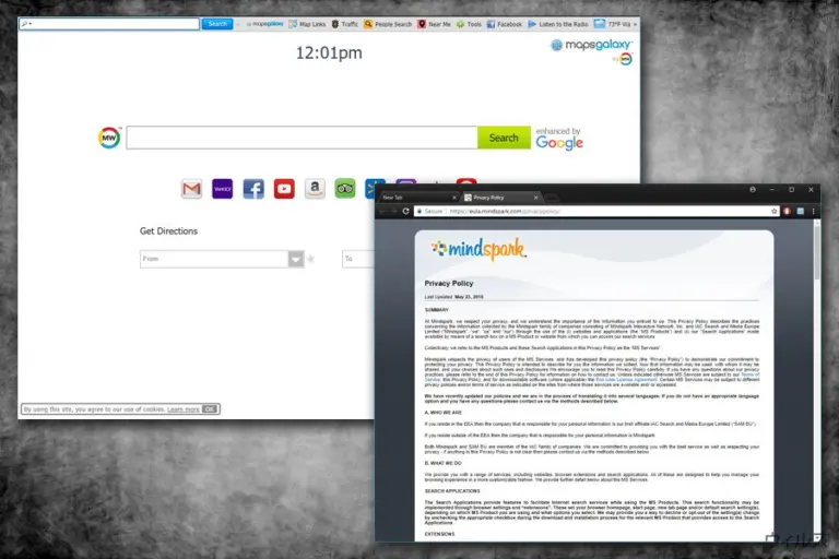 MapsGalaxy homepage