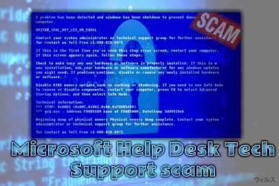 Microsoft Help Desk テクニカルサポート詐欺