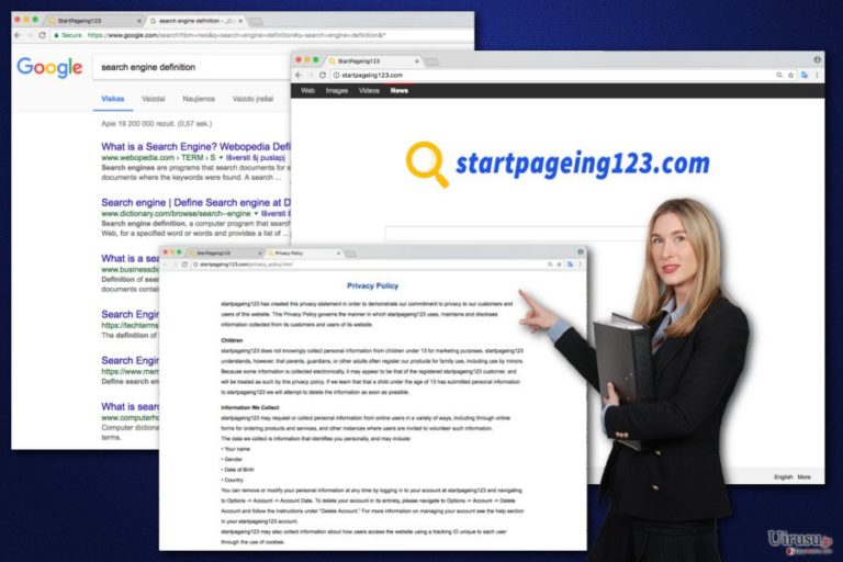 StartPageing123 ウィルスのイメージ